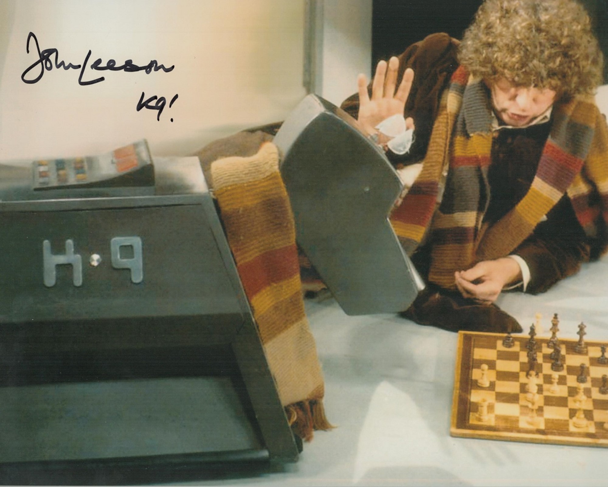 John Leeson signed K9 Dr Who 10x8 photo. Leeson (born John Francis Christopher Ducker; 16 March