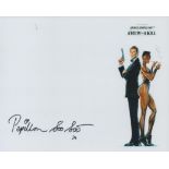 Bond Girl, Papillion Soo signed 10x8 colour promo photo for A View to a Kill (1985). All