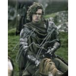 Finn Jones signed 10x8 colour photo. Jones is an English actor known for his roles as Loras Tyrell
