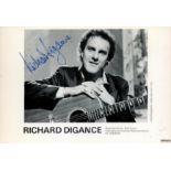 Richard Digance Signed 6x4 inch Black and White Promo Printed Photo. All autographs come with a