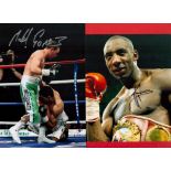 Boxing, Johnny Nelson, Michael Gomez and Steve Robinson signed photo collection. This collection