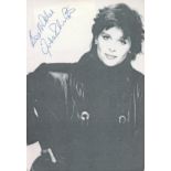 Julie Christie signed 6x4 black and white photo. Christie is a British actress. An icon of the