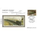 Terence Cuneo signed Famous Trains Cornish Riviera FDC. 150TH Anniversary 22 Jan 1985 postmark.