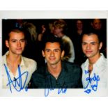 Andy Scott-Lee, Steven Lee and Ant Lee 3SL signed 10x8 colour photo. 3SL were a Welsh pop group made