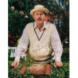 English Actor and Director Anton Rodgers Hand signed 10x8 Colour Photo. Signed in black marker