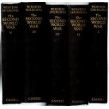 5 x Books The Second World War by Winston S Churchill Vols 1, 2, 3, 4, 5, 1948 1952 (one per year)