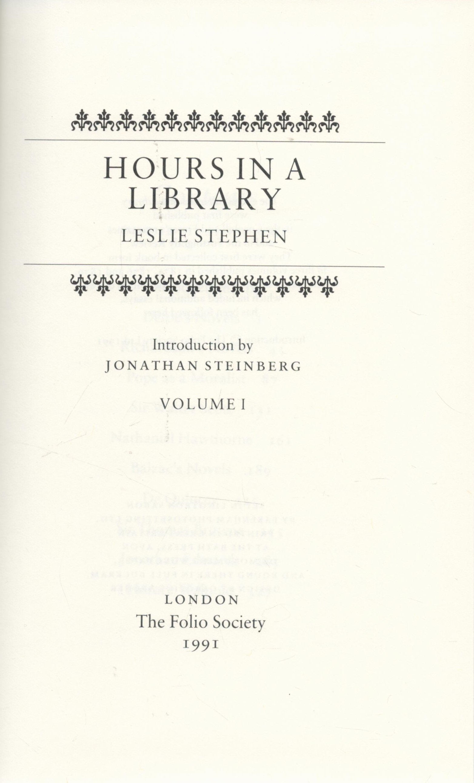 3 x Books Hours In A Day vols 1, 2, 3, by Leslie Stephen 1991 Folio Society Edition Hardback Books - Image 3 of 4