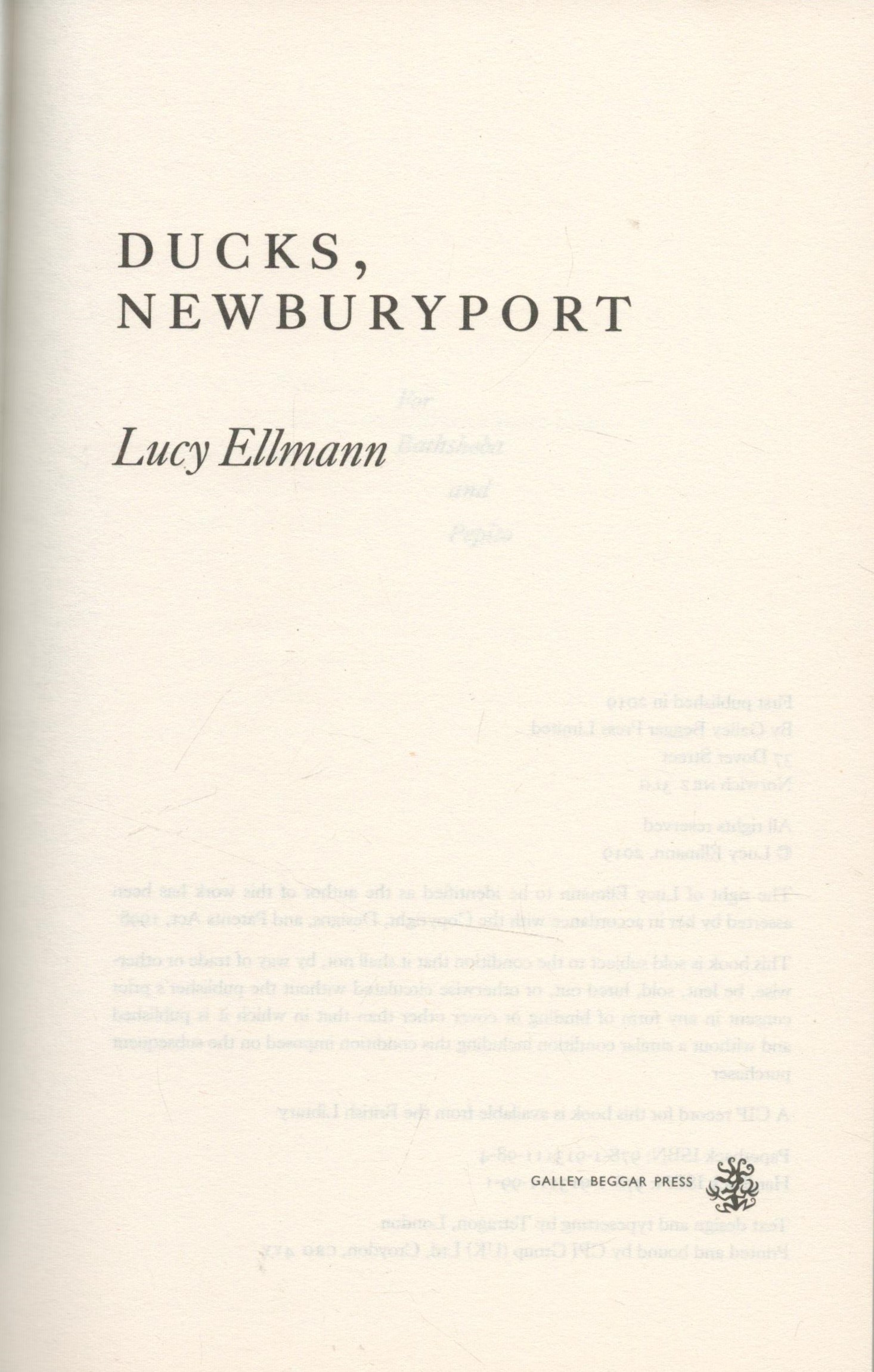 Ducks, Newburyport by Lucy Ellmann 2019 First Edition Hardback Book with 1030 pages published by - Image 2 of 3