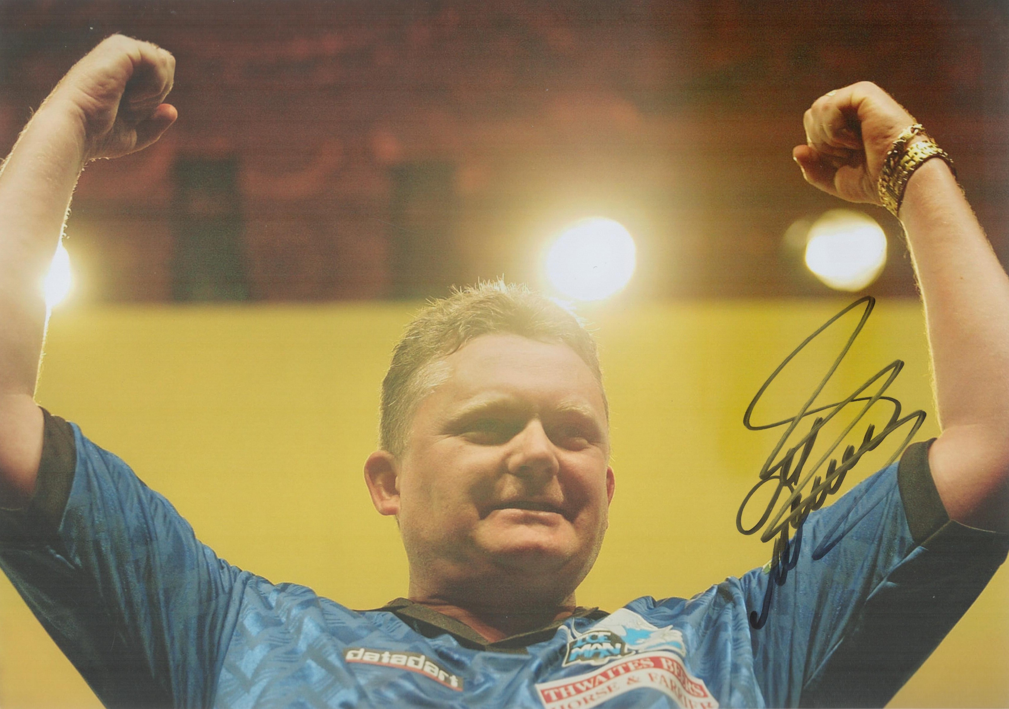 Darts Alan Warriner Little signed 12x8 colour photo. Good condition. All autographs come with a