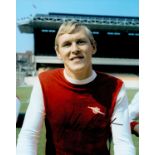 John Roberts signed 10 x 8 photo, former Welsh football player who played for Arsenal and Birmingham