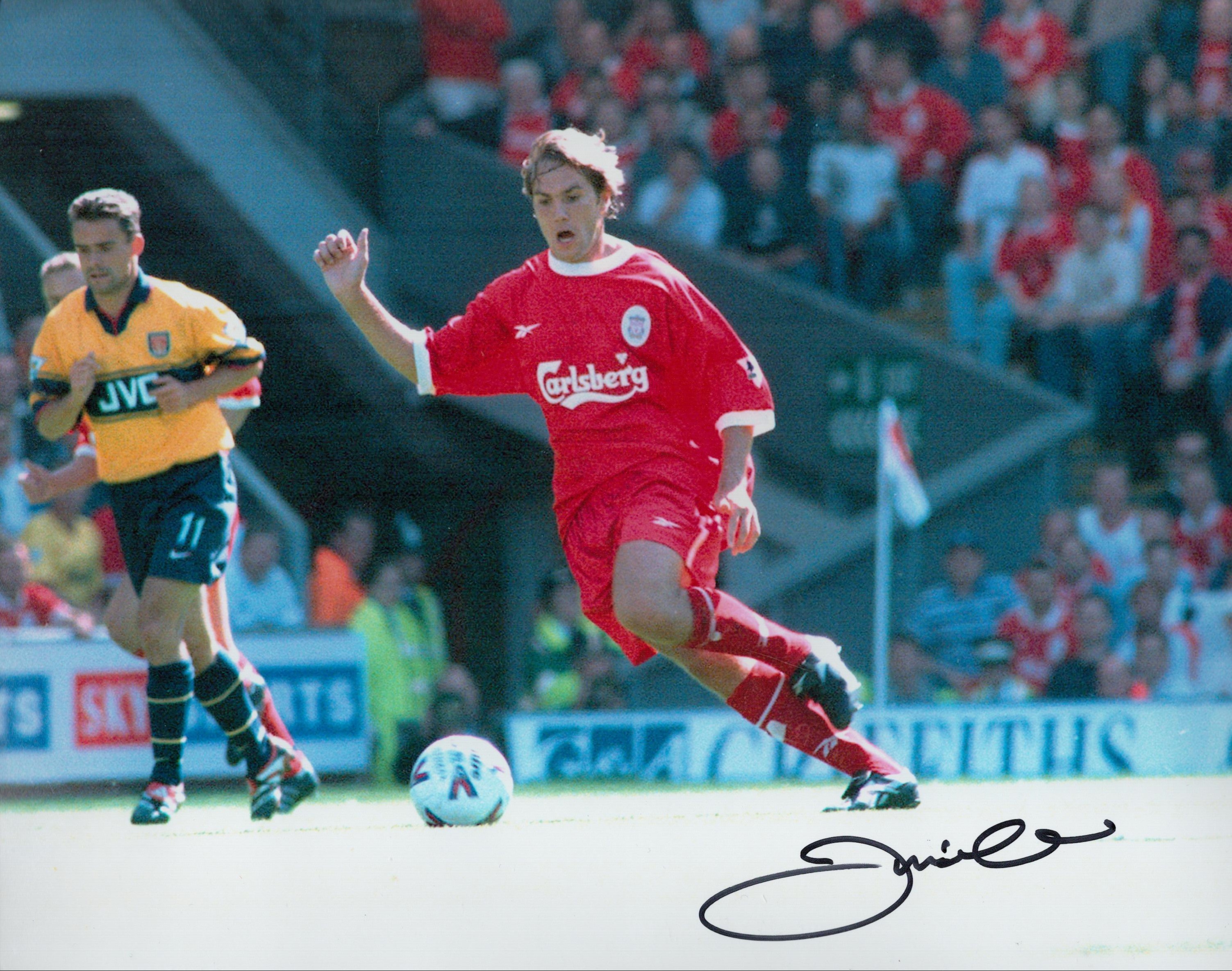 Football Jason McAteer signed Liverpool 10x8 colour photo. Good condition. All autographs come