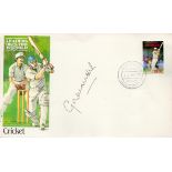 Cricket Graeme Hick signed Leaders of the World Cricket FDC PM First Day 29 Jul 1998 Grenadines of