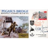 D-Day 1st Child Liberated Arlette Gondree signed 1994 Pegasus Bridge D-Day cover. Good condition.