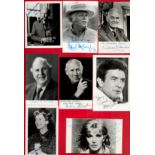 Collection of 8 Signed Black and White Photos By British Actors. Signatures include Richard