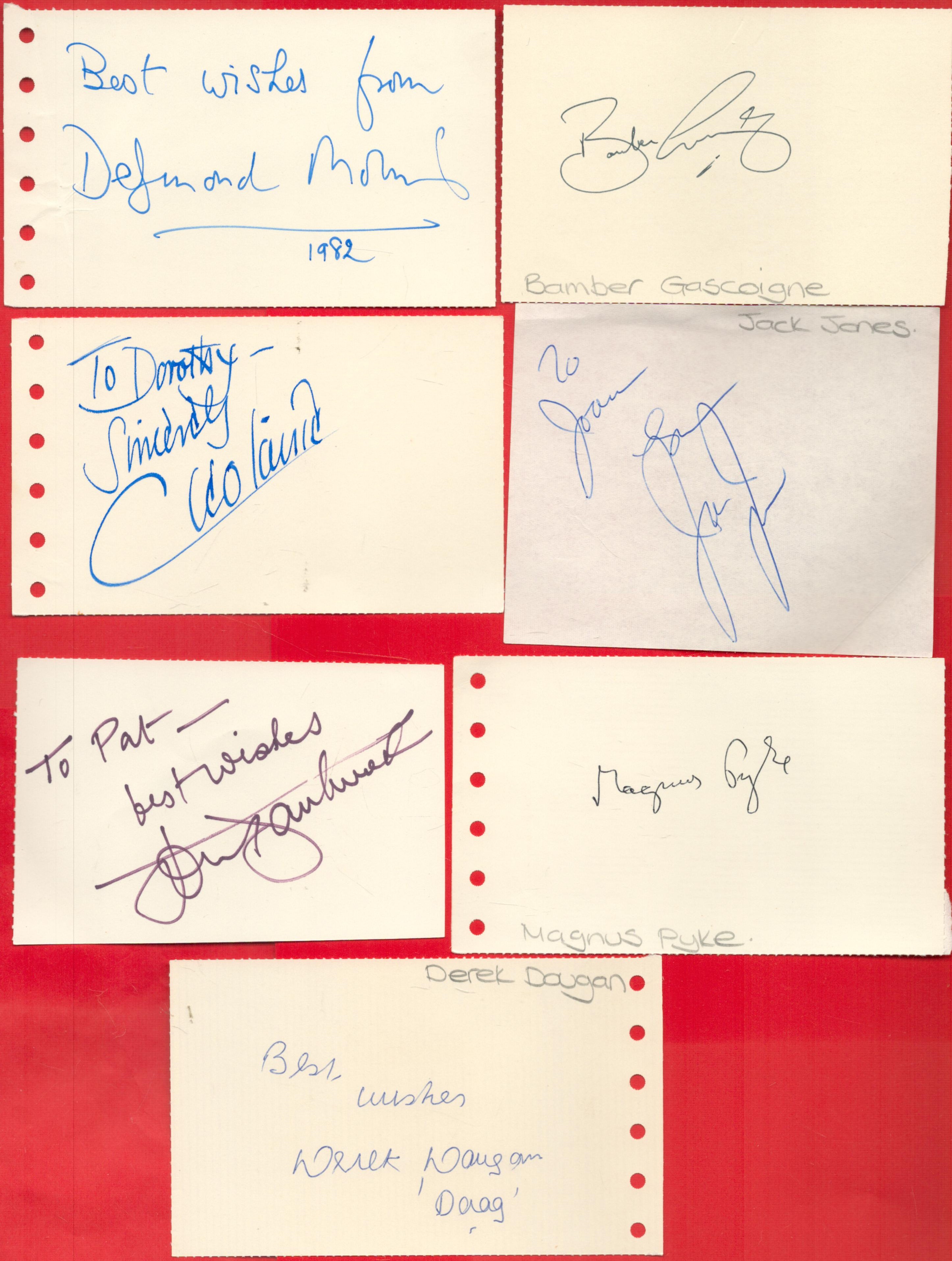 Eclectic Collection of 17 Autographs on Autograph Cards. Signatures include Richard Leakey, - Image 2 of 2