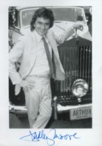 Dudley Moore signed 7 x 5 inch b/w photo from Arthur. Marks on back where removed from album,