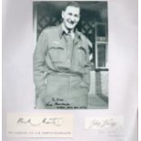 Three Dambusters autographs Les Munro signed 6 x 4 magazine photo to Ian, Mick Martin small