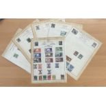 19 Stamp Pages British commonwealth. Includes India and states, Iceland, Honduras, Guatemala,