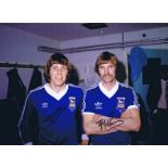 Autographed IPSWICH TOWN 16 x 12 photo - Col, depicting Ipswich Town's Dutch International players