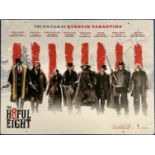 Quentin Tarantino Signed The H8ful Eight Film Advertising Board Measuring 39 x 30 inches approx.