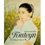 Margot Fonteyn signed hardback book titled Fonteyn the making of a legend signature on the inside