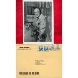 Bob Hope Signed 7x5 inch Black and White Photo. Signed in black ink, Dedicated. Comes With