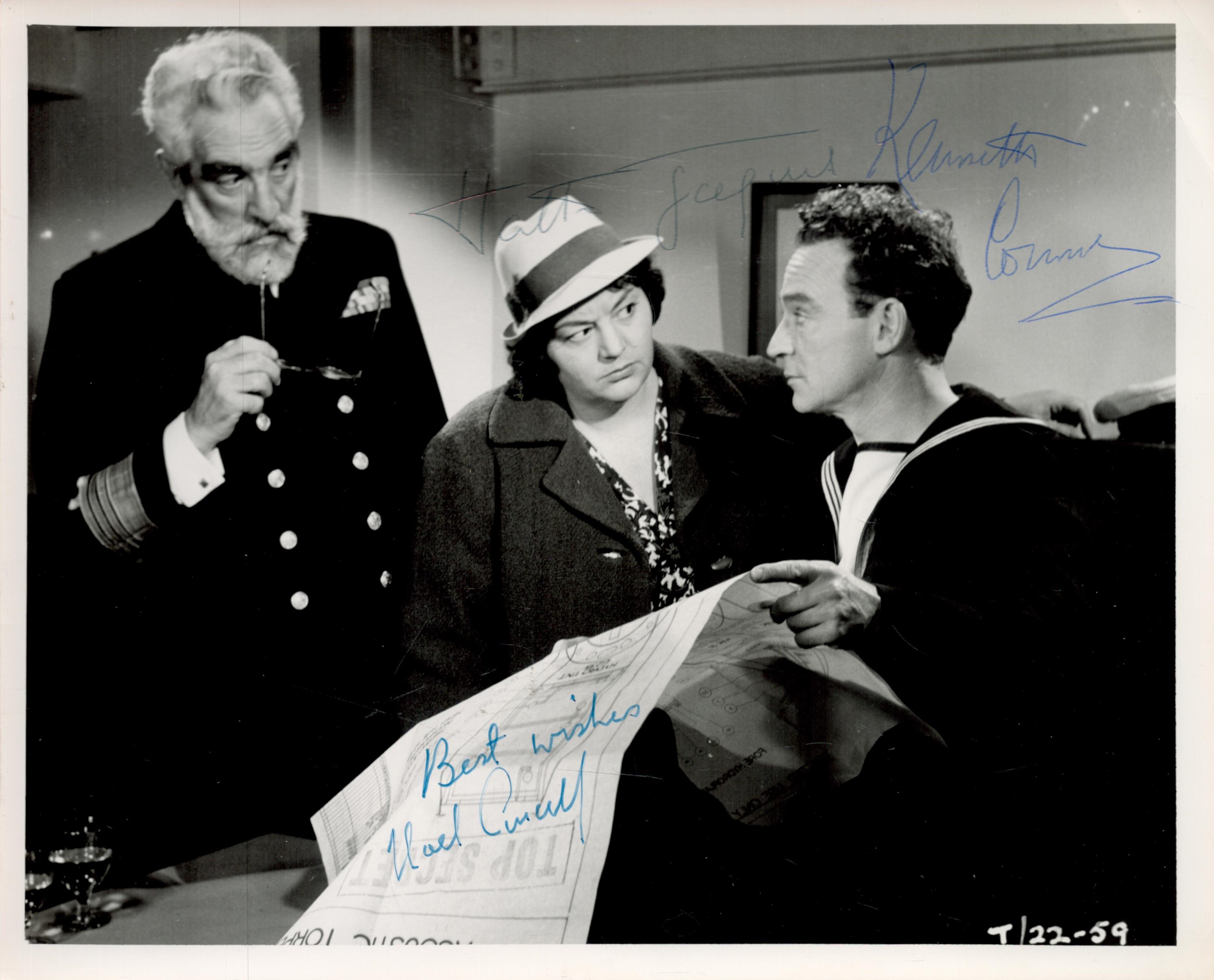 Watch Your Stern (1960), a signed 10x8 film photo. Signed by actors Hattie Jacques as Agatha Potter,