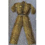 Boxing Prince Naseem Hamed personally owned Joe Bloggs Sports Leopard print track suit with detailed