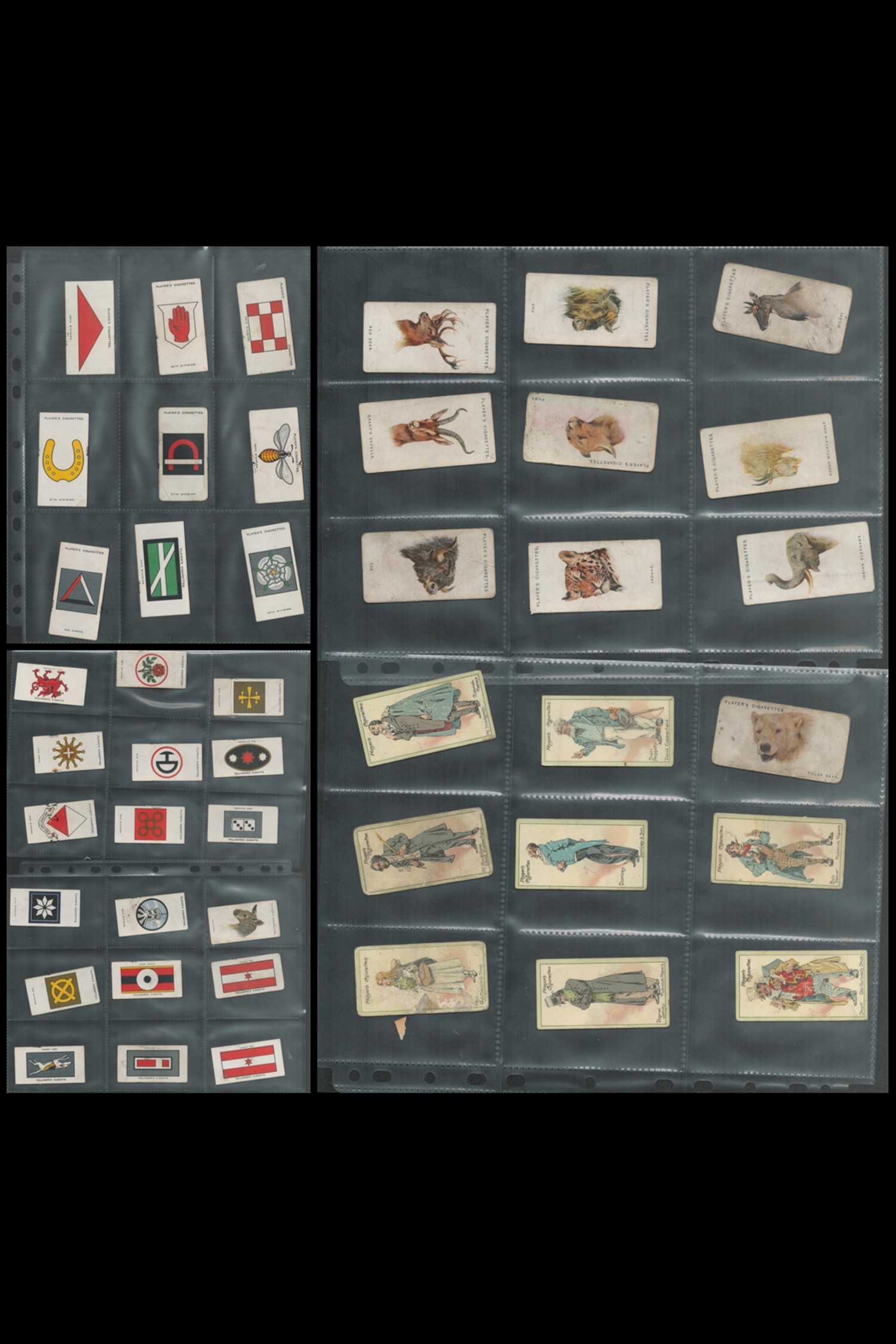 Cigarette Card Collection mainly 1920's and 1930's in 7 album sleeves. We combine postage on