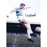 Autographed TOMMY GEMMELL 16 x 12 photo - Col, depicting a wonderful image showing the Celtic full-