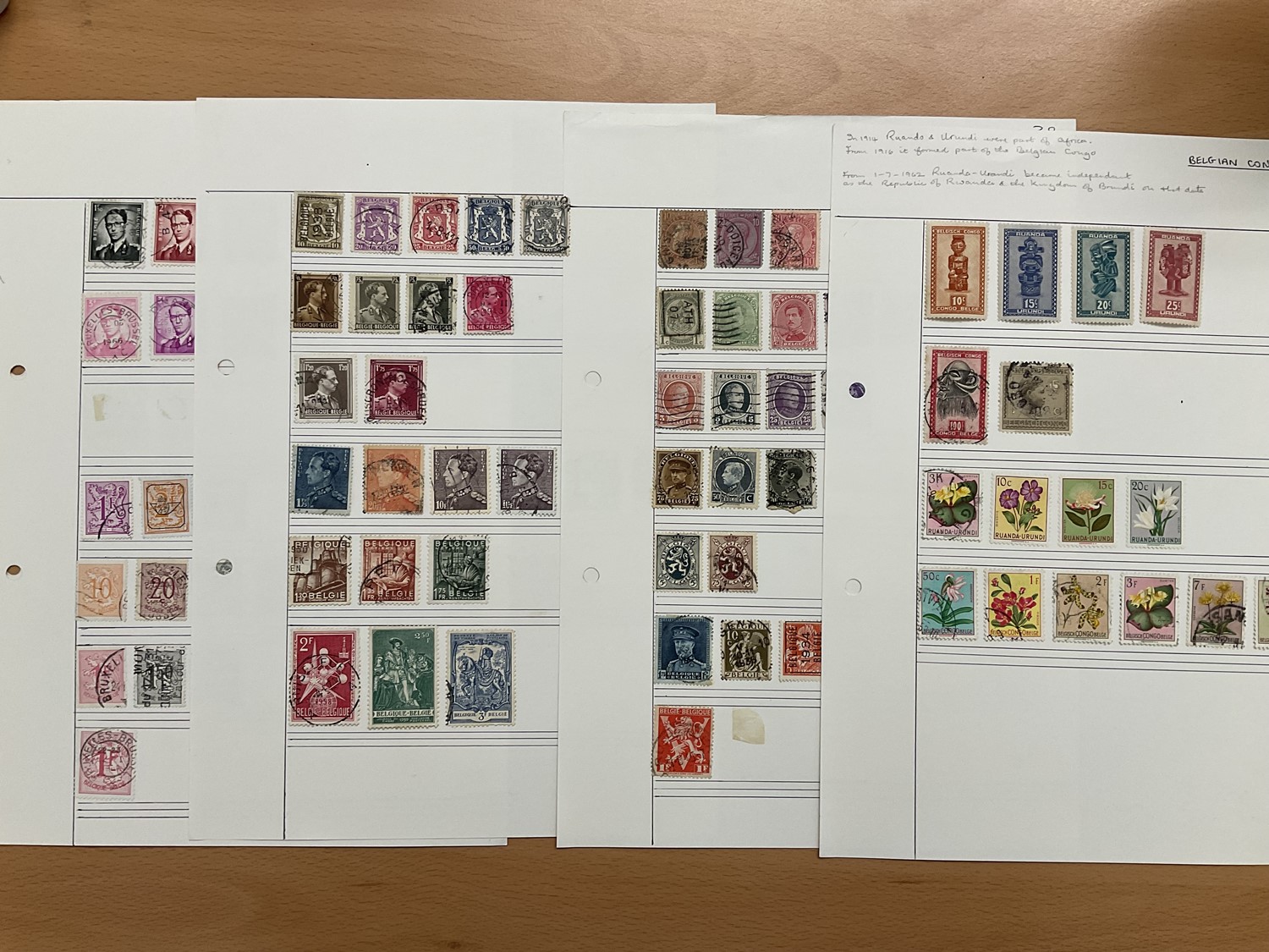 Belgium large collection of stamps on pages. We combine postage on multiple winning lots and can - Image 4 of 4