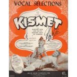 HOWARD KEEL (1919-2004) signed vintage 'Kismet' Sheet Music. Good condition. All autographs come