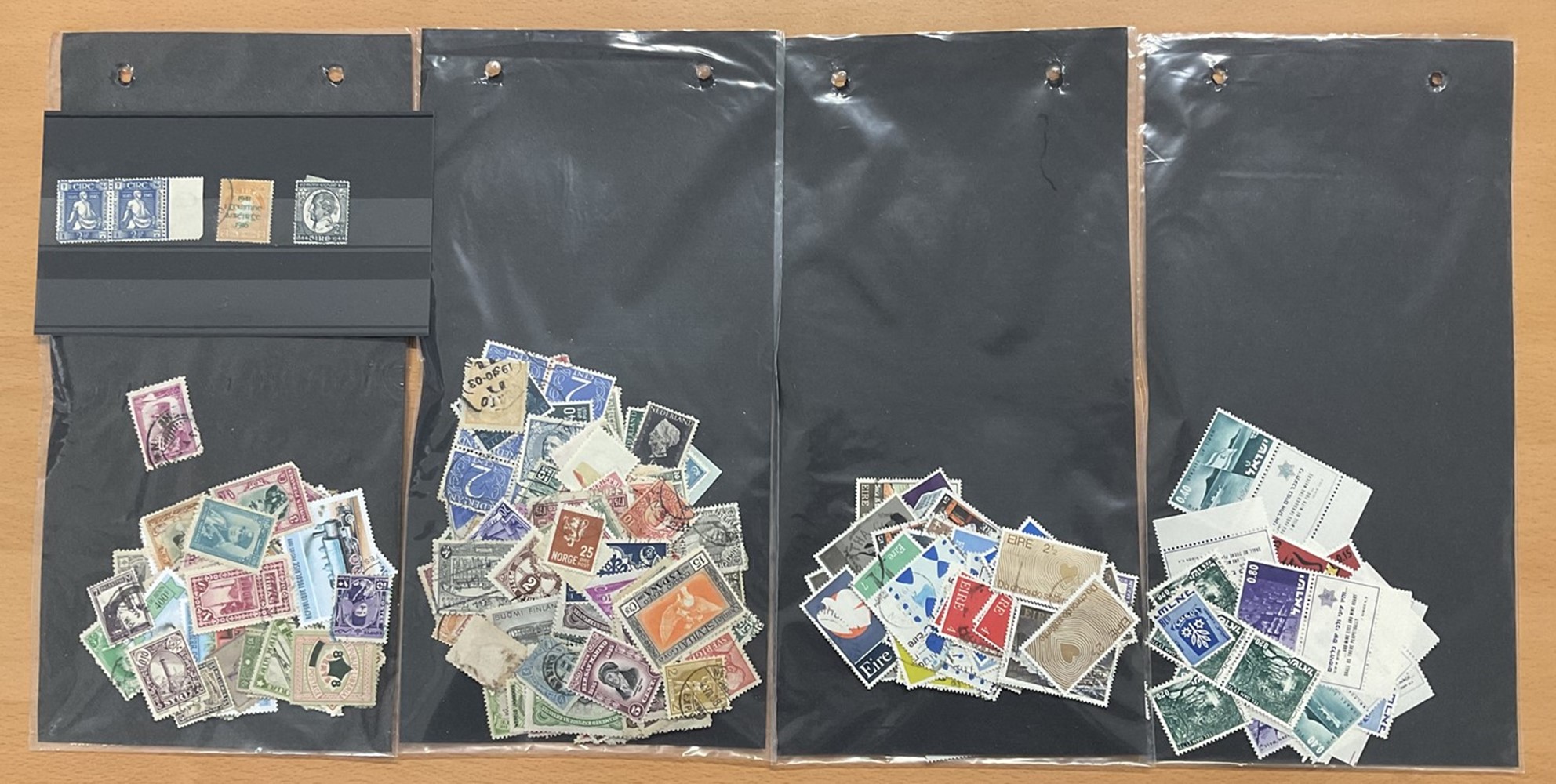 4 Bags of assorted stamps and 5 stockcards. Such as Europe, France, Germany, Israel, Ireland, GB, - Image 2 of 2