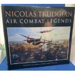 Rare 39 Signed Nicolas Trudgian 1st Ed Hardback Book Titled Air Combat Legends. Good condition.