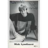 OFH Nick Lyndhurst signed 6 x 4-inch b/w photo. Good condition. All autographs come with a