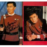 Star Trek Collection of 2 Signed Magazine Cuttings. Walter Koenig and George Takei Signed on these