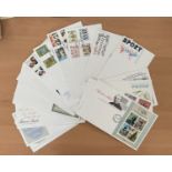 GB FDC Approx 45 Items dates vary 1979-1984. We combine postage on multiple winning lots and can