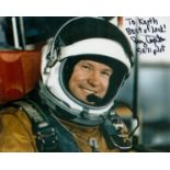 NASA Buzz Carpenter signed 10x8 colour photo dedicated. Good condition. All autographs come with a