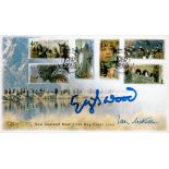 Ian McKellen and Elijah Wood, a signed Lord of the Rings: The Two Towers New Zealand FDC. Postmarked
