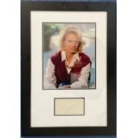 Angie Dickinson 20x14 framed and mounted signature display includes signed album page and