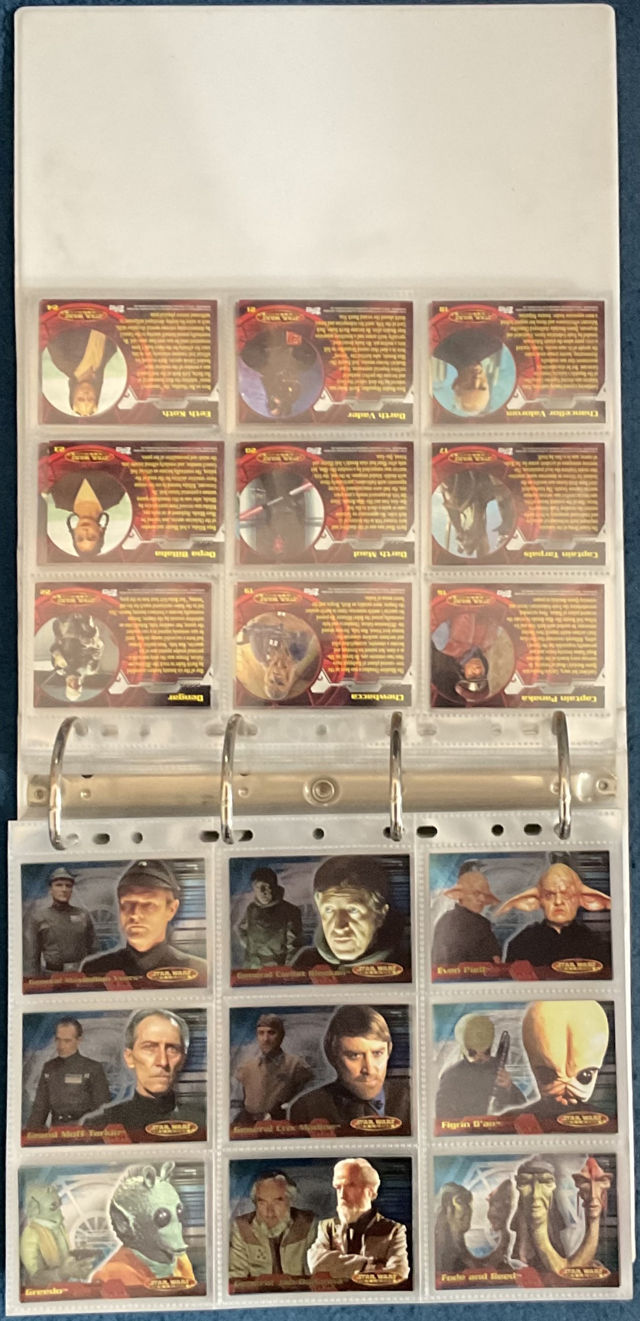 Binder of mixed assorted trading cards approx. 550, including Star Trek and Star Wars, 64 pages - Image 3 of 3