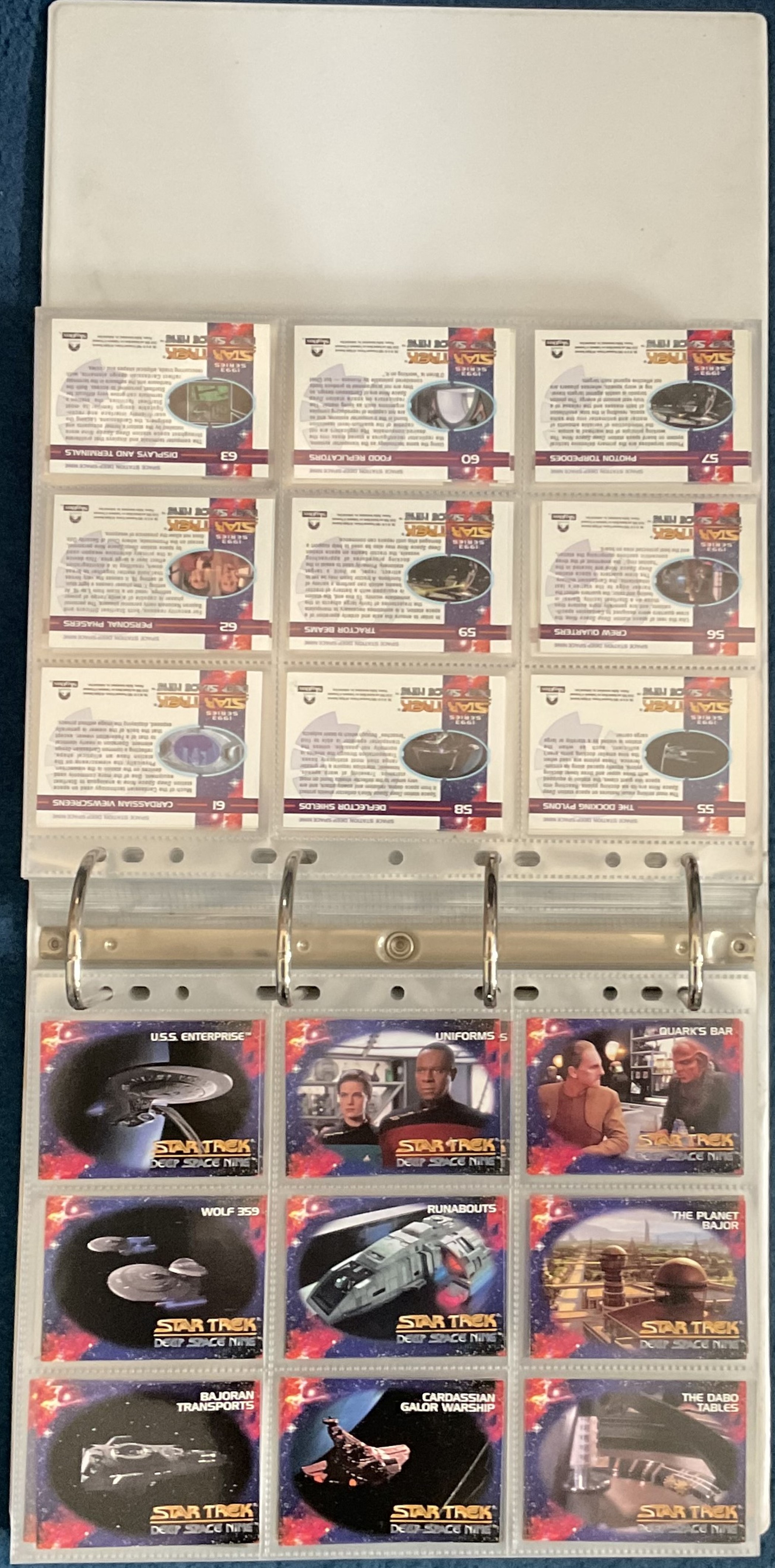 Binder of mixed assorted trading cards approx. 550, including Star Trek and Star Wars, 64 pages - Image 2 of 3