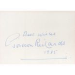Horse Racing Gordon Richards signed small white card. Good condition. All autographs come with a