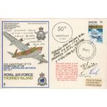 WW2 Luftwaffe Friedrich Karl Muller signed Short Sunderland cover, also signed by W/O Geoffrey