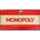 Monopoly game. Monopoly Property trading board game. Produced in Great Britain by John Waddington
