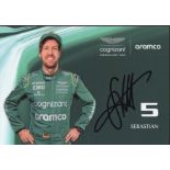 Sebastian Vettel. P/C sized promo picture. Good condition. All autographs come with a Certificate of