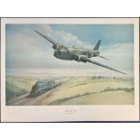 WW2 Eight Signed Maurice Gardner Colour 26x20 inch Print Titled Life Goes On. Signed in pencil by