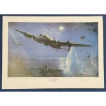 Aviation Artist Melvyn Buckley Signed on His Own Colour Print Titled Dambusters. Signed in Pencil.