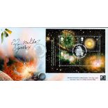Space Dr Ed Mitchell Apollo 14 signed 2007 BAA miniature booklet official FDC. Good condition. All