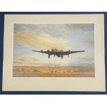 Aviation Artist E A Mills Signed on his own colour print titled Towards Victory. 332/500. Print